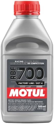 Motul 111257 RBF 700 Factory Line Brake Racing Fluid Full Synthetic DOT 4 High Performance Extreme Temperature Motul