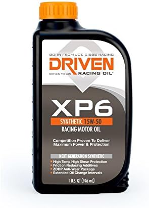 Синтетическое гоночное масло Lunati DRV01007 15W-50 XP6, 1 литр, упаковка 12 штук Driven Racing Oil