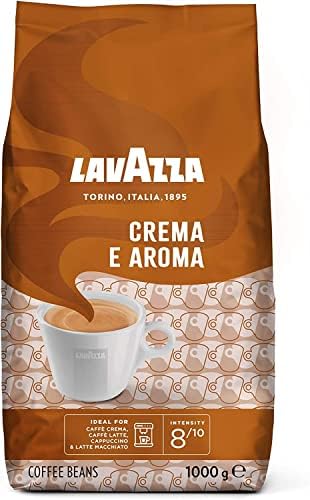 Кофе в зёрнах Crema E Aroma, 1 кг, средняя обжарка, ароматный и мягкий вкус, идеальный для эспрессо Lavazza