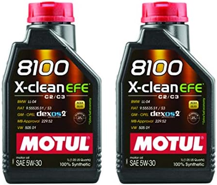 Motul 8100 X-Clean EFE 5W30 1 Liter (Pack of 2) Motul