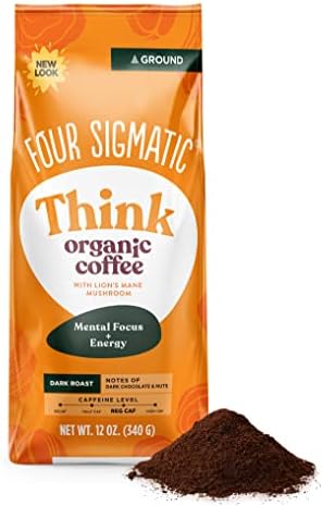 FOUR SIGMATIC Organic Lion's Mane Ground Coffee, 12 OZ Four Sigmatic