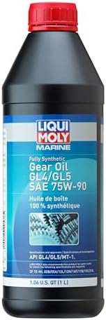 Liqui Moly Marine Fully Synthetic Gear Oil GL4/GL5 SAE 75W-90 | 1 L | Marine Gear Oil | SKU: 20538 Liqui Moly