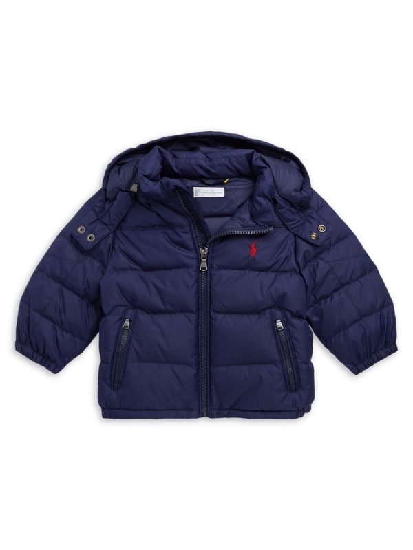 Детская куртка-пуховик Polo Ralph Lauren с капюшоном и высоким воротником Polo Ralph Lauren