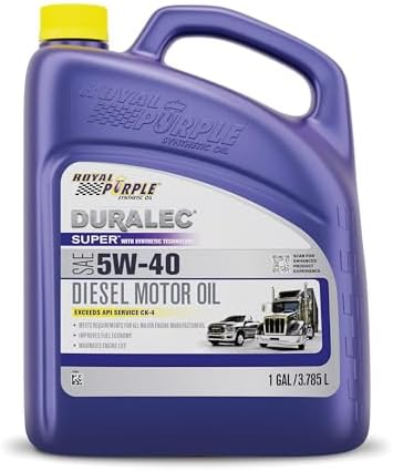 Royal Purple 83540 Duralec Super 5W-40 CK-4 Motor Oil, 1 Gallon (Pack of 1) Royal Purple