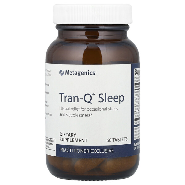 Tran-Q® Sleep 60 капсул для снятия стресса и борьбы с бессонницей с экстрактом пассифлоры и лавандовым маслом Metagenics