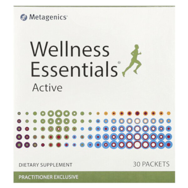 Wellness Essentials® Active, 30 пакетиков поддержки суставов, Омега-3 и витамины Metagenics