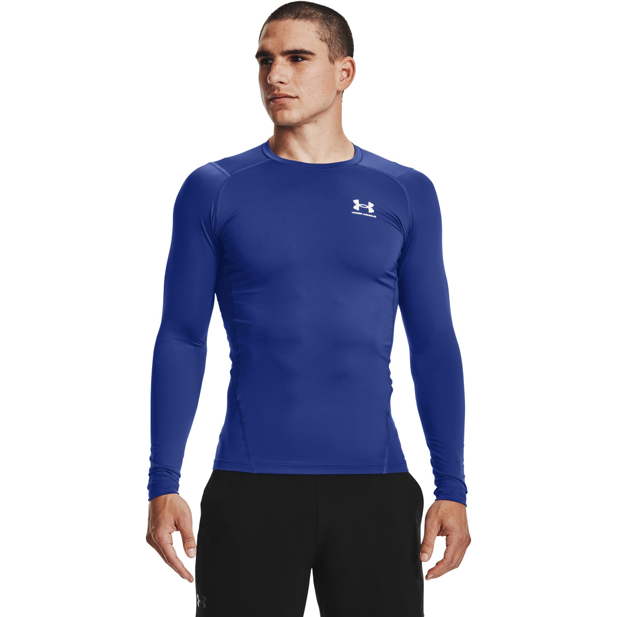 Подтягивающая футболка с длинным рукавом Big & Tall Heatgear Armour Comp от Under Armour, 100% полиэстер Under Armour