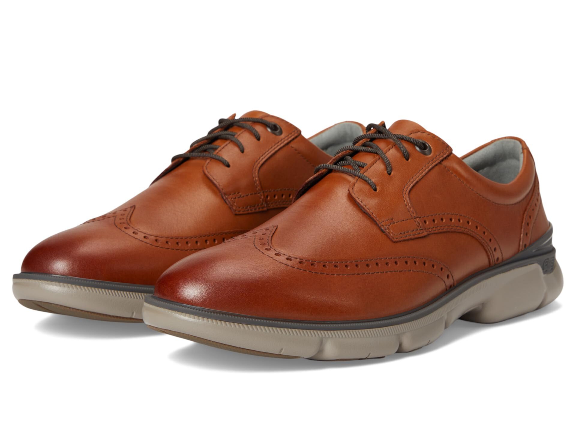 Мужские оксфорды Johnston & Murphy Tanner Wingtip с водонепроницаемой кожей и технологией Smart Degree Johnston & Murphy