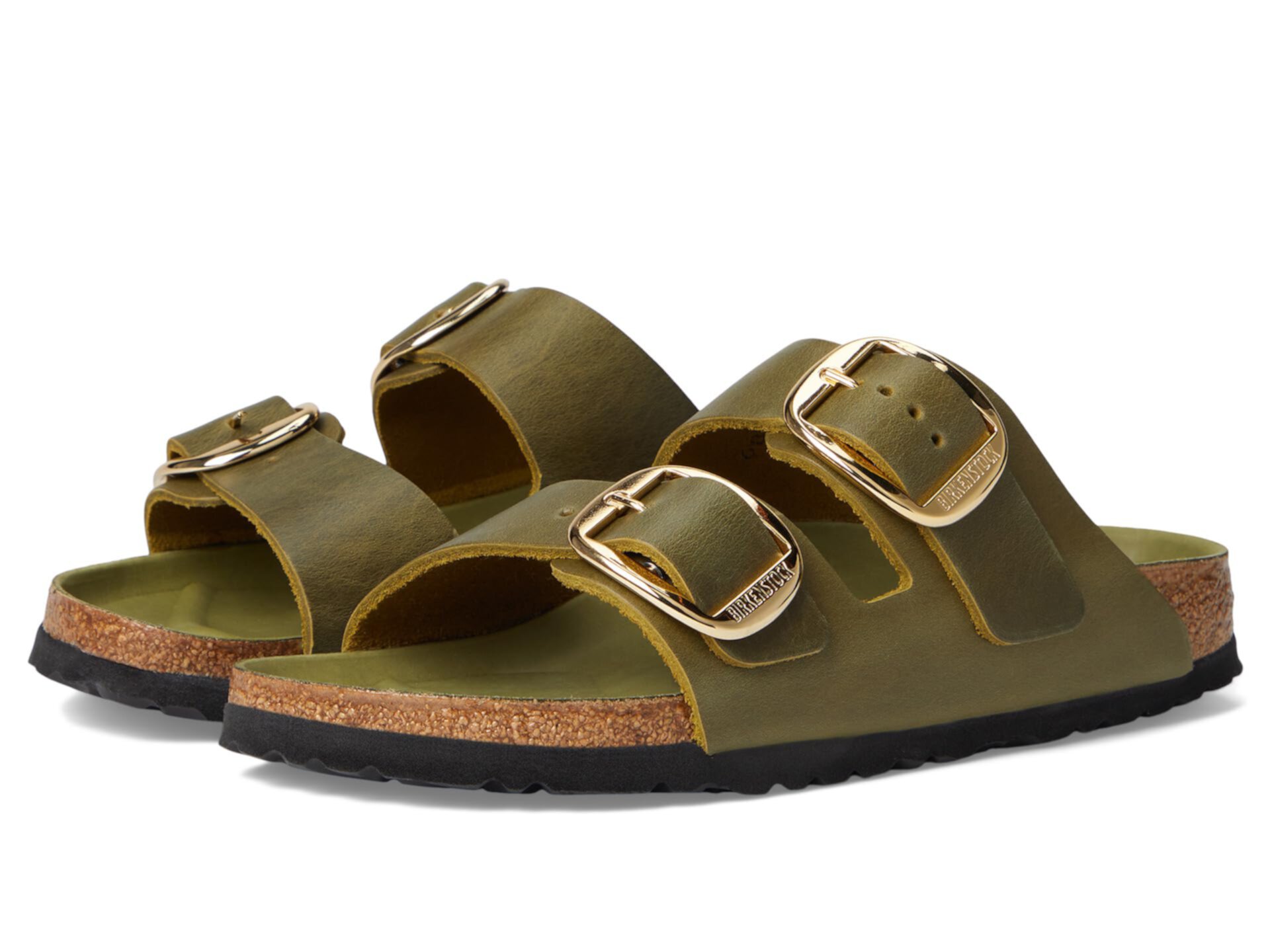 Сандалии Birkenstock Arizona Big Buckle из пропитанной кожи с удобной стелькой и легкой подошвой Birkenstock