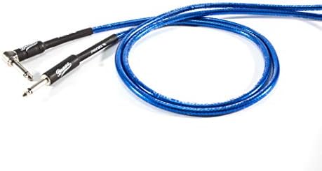 Proel BRV120LU3TB Angle Mono 6.3 mm Jack to Jack Mono 6.3 mm Jack Instrument Cable – 3 MT. PROEL