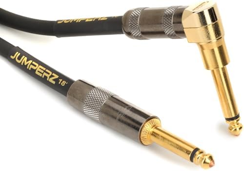 JUMPERZ Zipline T-style Gold Instrument Cable - 18 feet JUMPERZ