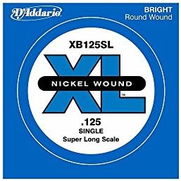 Басовая струна D'Addario Single Bass XL 040 Super Long, яркий тон, для бас-гитар длиной до 86 см D'Addario