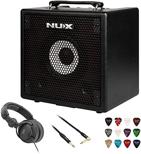 Цифровой бас-усилитель NuX Mighty Bass 50BT с Bluetooth, 50 Вт, в комплекте с наушниками и кабелем Nux