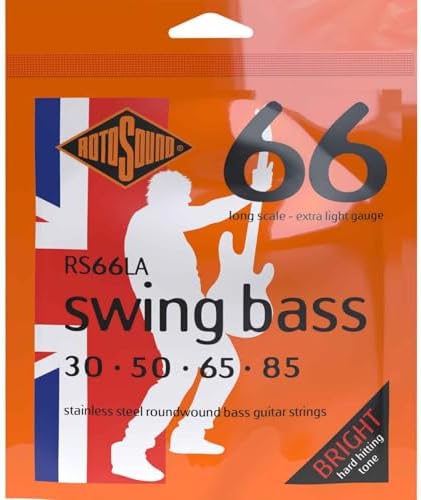 Комплект струн для бас-гитары Rotosound RS66LA Swing Bass 66 из нержавеющей стали 30-50-65-85 ROTOSOUND