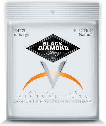 Электрические струны Black Diamond Electric Nickel 477, калибр .011 - .050, стабильная настройка и отличное звучание Black Diamond