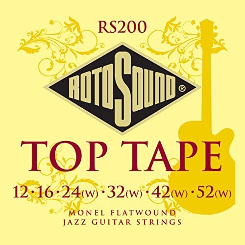 Струны для электрогитары Rotosound RS200 Top Tape, плоские монельные, калибры 12-52 ROTOSOUND