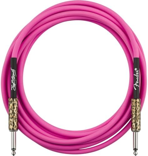 Joe Strummer 13' Instrument Cable, Pink Leopard Fender