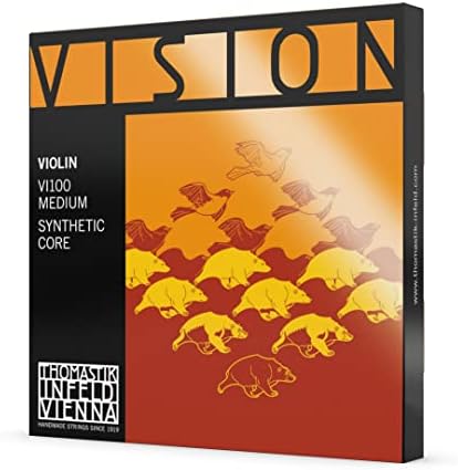 Набор струн для скрипки Thomastik-Infeld Vision, половинчатого размера, с синтетическим сердечником, хромированной A и D, серебряной G и C Thomastik