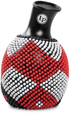 Latin Percussion Shekere, Black Body with Red and White Beads (LP486) Latin Percussion