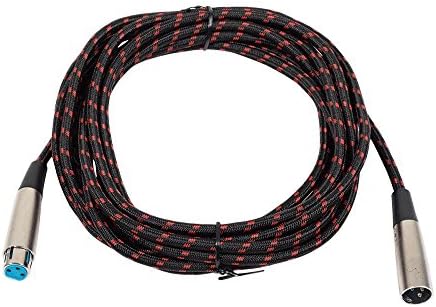 AXL Microphone Cable, Black/Red (CM-390-20BK-RD) Axl