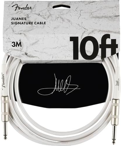 Juanes 10' Instrument Cable, Luna White Fender