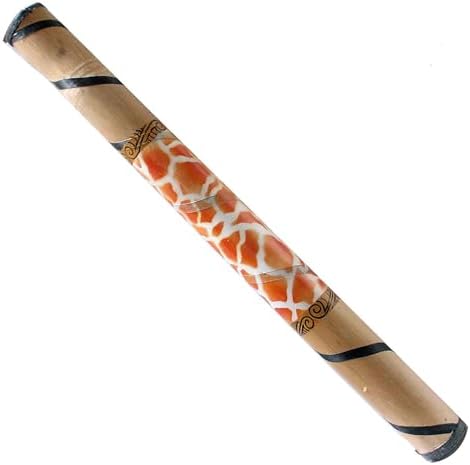 Natural Bamboo Shaker/Rainstick Hand painted designs. (24 Inch, Abrogine) Generic