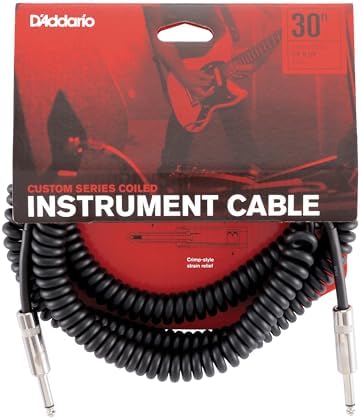 D'Addario Instrument Cable, 1/4", Black (PW-CDG-30BK) Planet Waves