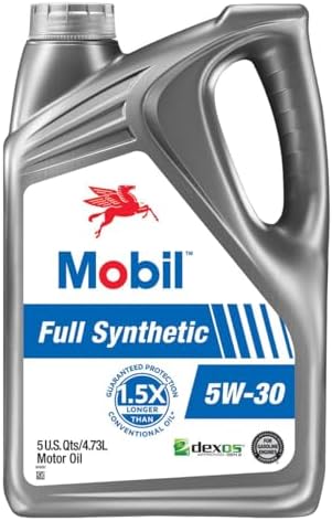 Mobil 1 120764 Synthetic Motor Oil 5W-30, 5 Quart,3 Pack Mobil