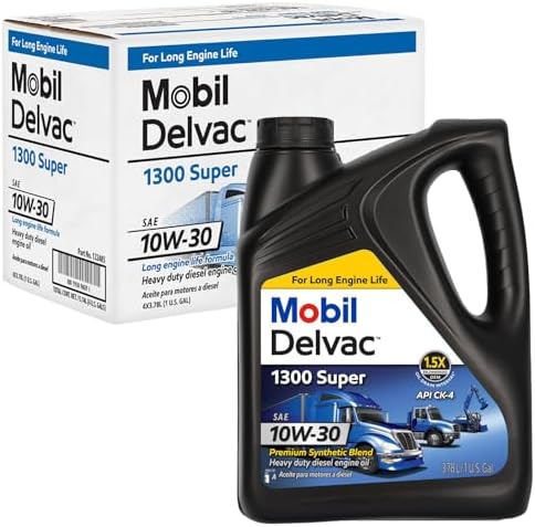 Масло дизельное Mobil Delvac 1300 Super 10W-30, синтетическая смесь, 15 л (4 гал.) Speedway Motors