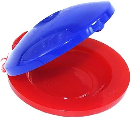 Plastic Children Finger Castanet with Great Sound Quality, Pretty Design for Music Learning, Multi Functional Use (Dark Blue) Keenso