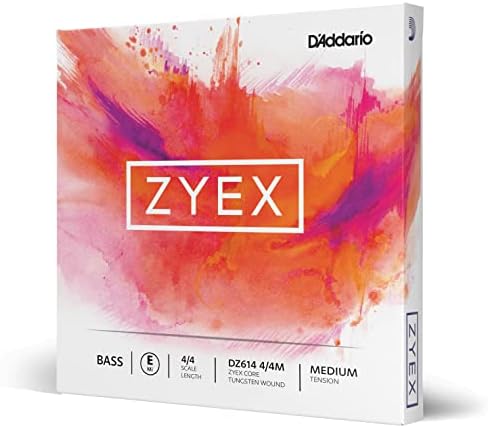 Средненатяжная электронная струна для контрабаса 3/4 D'Addario Zyex, богатый и теплый звук D'Addario