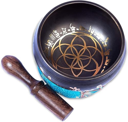 Tibetan Singing Bowl Set Bronze - Master Healing Grade - Authentic Handcrafted Sound Bowl by Himalayan Bazaar HIMALAYAN BAZAAR