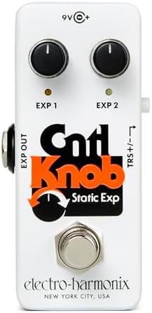 Компактная педаль статического управления выражением Electro-Harmonix Cntl Knob с недорогим 6-футовым TRS кабелем Electro-Harmonix