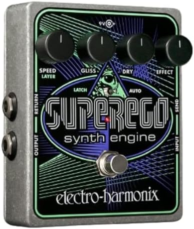 Эффект-педаль Electro Harmonix Superego Synth Engine для гитары с управляемым глиссандо и бесконечным поддержанием звука Electro-Harmonix