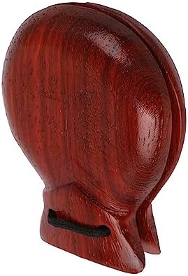 BQLZR Spanish Castanets Professional Mahogany Castanets Clapper Percussion Wooden Hand Percussion Castanets Music Instrument for Musical 57mm x 78mm(LxH) Bqlzr