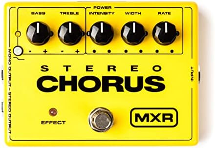 Педаль MXR Stereo Chorus с управлением частотой и шириной, стереовыходами и эквалайзером для создания вдохновляющего звука JIM DUNLOP