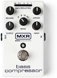 MXR Bass Compressor M87, высококачественная компрессия, CHT, 10 LED индикаторов и управление параметрами MXR