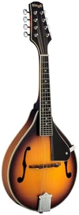 Stagg, 8-String Acoustic-Electric Bluegrass Mandolin with NATO Top, Right, Black (M50 E BLK) Stagg