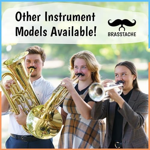 Clarinet-stache - Clip-on mustache for Clarinet Brasstache