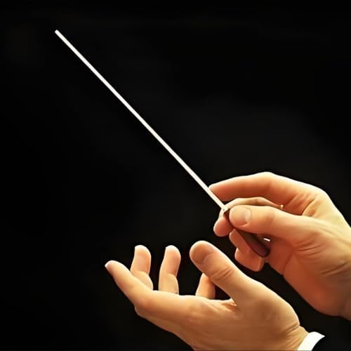 CashBeat 15 Inch Resin Handle Music Conducting Baton with Case, Lightweight Orchestra Conductor Baton for Choral Symphony Concert, Ideal for Music Directors, Singing Leaders & Band Conductors CashBeat