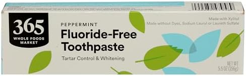 365 by Whole Foods Market, Fluoride-Free Tartar Control and Whitening Toothpaste, 5.5 Ounce 365 by Whole Foods Market