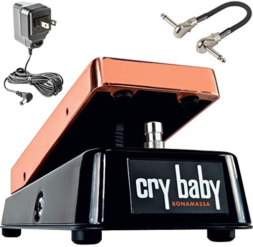 Педаль Wah Cry Baby Dunlop JB95 Joe Bonamassa Signature с адаптером Dunlop ECB003 9V и патч-кабелем MXR Briskdrop