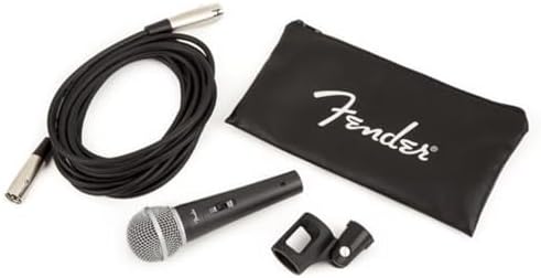 Микрофонный комплект Fender P-52S, кардиоидный микрофон, кабель 5 м, чехол на молнии Fender