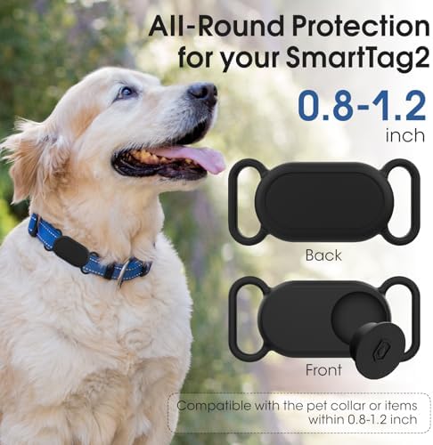 2-Pack SmartTag2 Dog Collar Holder, Protective Flexible Silicone Smarttag2 Case Holder for Dog Cat, Ultra Light SmartTag2 Cover for Pets Track Compatible with Samsung Galaxy SmartTag2 Pautas