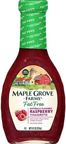 Maple Grove Farms Fat Free Salad Dressing, Raspberry Vinaigrette, 8 Ounce Maple Grove Farms