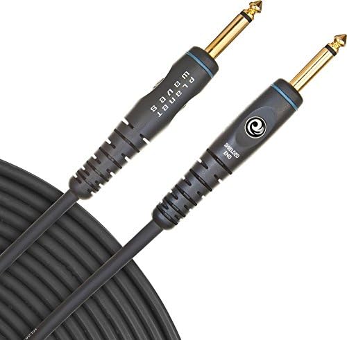 D’Addario Accessories Custom Series Guitar Cables - Instrument Cable with ¼ Inch Ends - High Performance Guitar Cord - For Guitars, Bass, Keyboards - Mono - Straight End, 5 feet Planet Waves