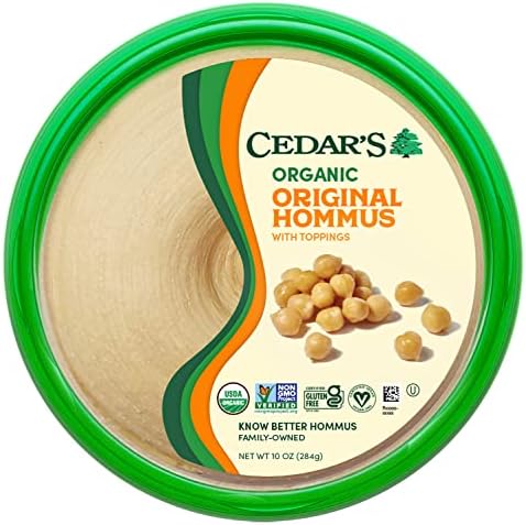 Cedar's Organic Original Hommus, 10 Oz Cedar's