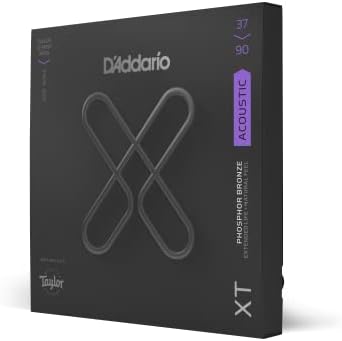 D'Addario Coated Acoustic Bass Guitar Strings - XTB3790GS - XT Bass Phosphor Bronze, Custom Light, GS Mini®, 37-90 D'Addario