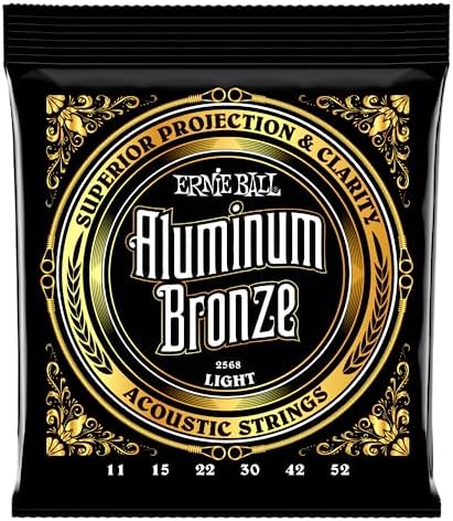 Струны для акустической гитары Ernie Ball Medium Aluminum Bronze, калибр 13-56 Ernie Ball