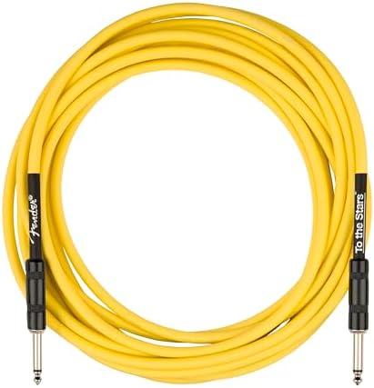 Tom DeLonge 18.6' To The Stars Instrument Cable, Graffiti Yellow Fender